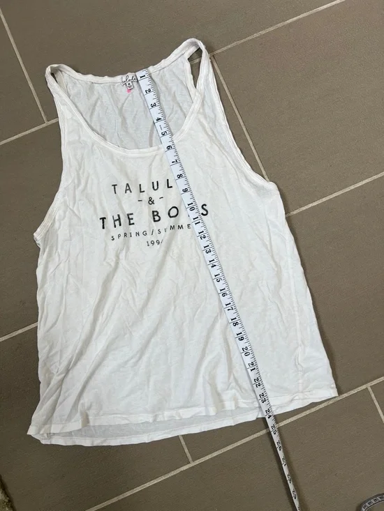 Talula White Racerback Tank - Picture 4 of 6
